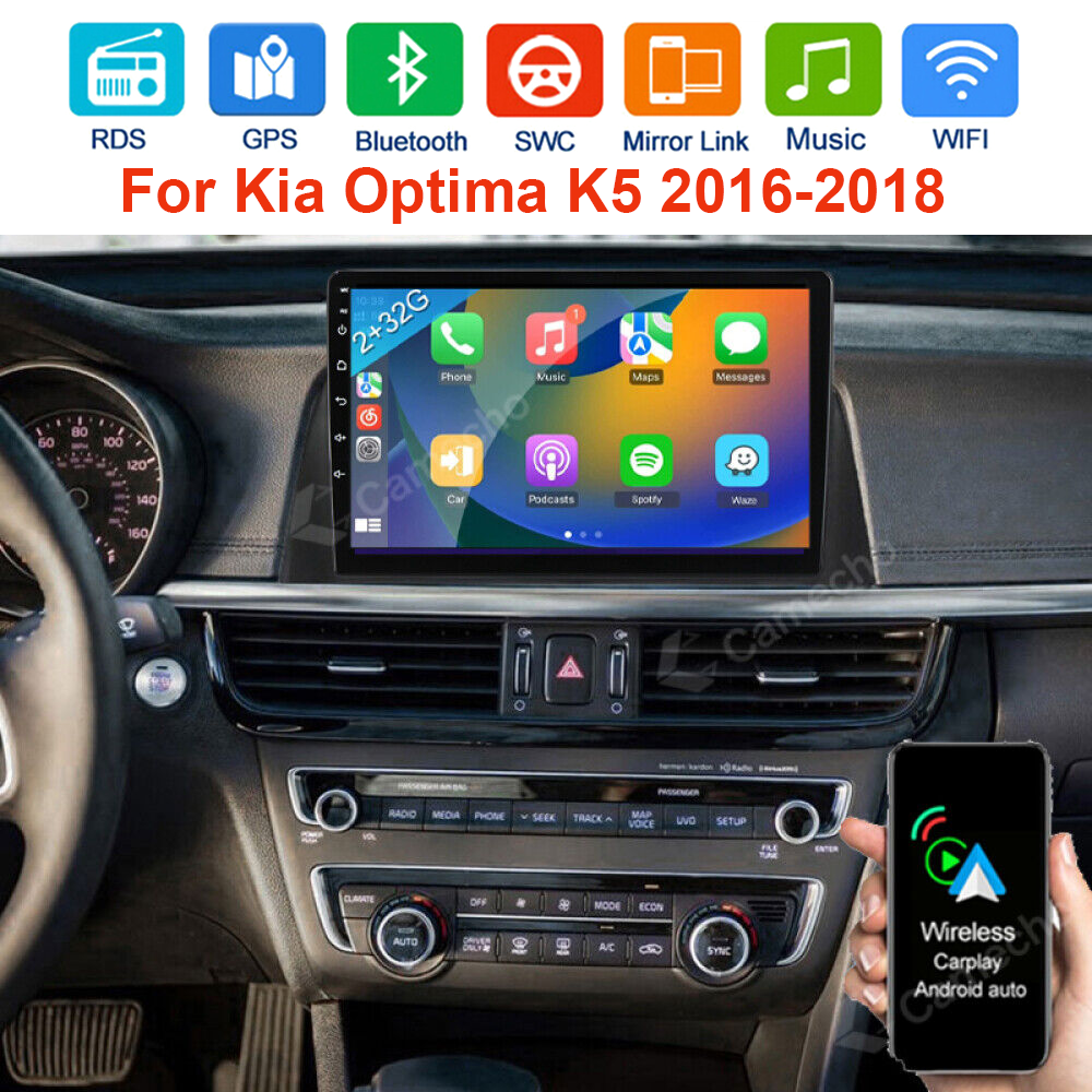 Carplay For 2016-2018 Kia Optima K5 Android 13 Car Stereo Radio