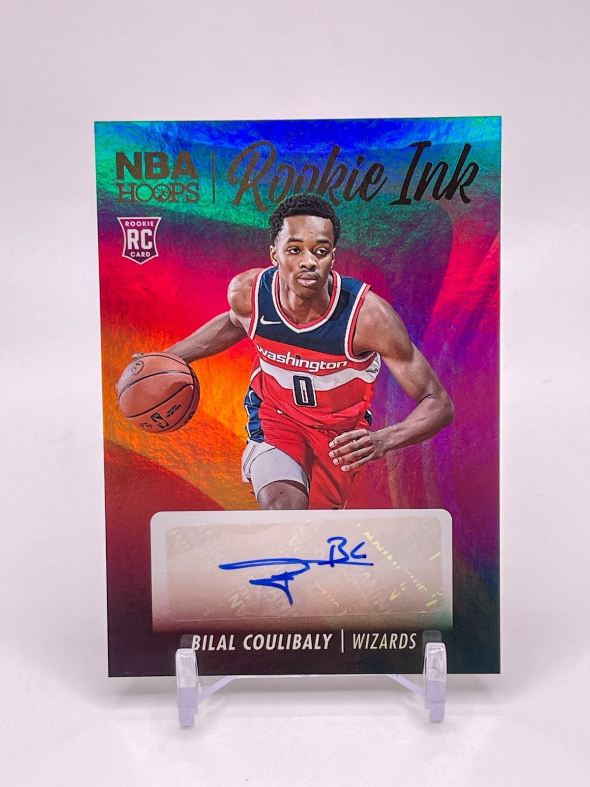 2023-24 NBA Hoops Rookie Ink Auto Bilal Coulibaly RC #RI-BIL Wizards