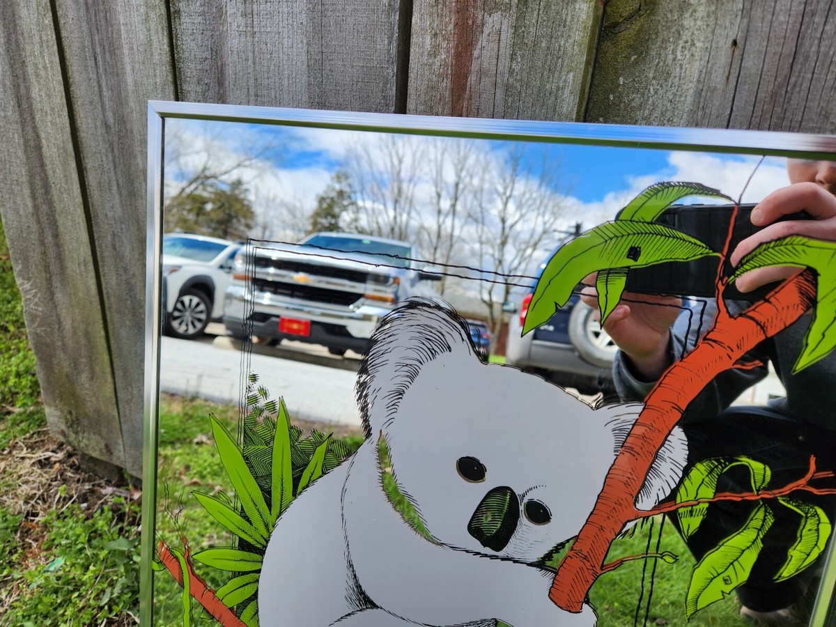 Retro Wall Mirror Turner Accessory Wall Art Koala Kitschy 1970's