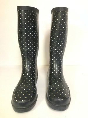 chooka polka dot rain boots