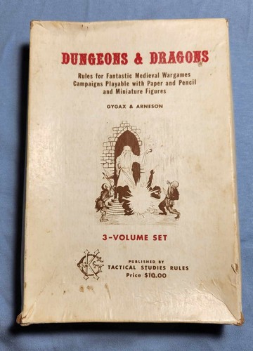 TSR Dungeons & Dragons Original White Box 5th Printing 1976 - Good Condition! - Picture 1 of 10