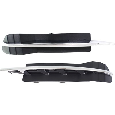 Front Fog Light Cover Set For 2008-12 Chevrolet Malibu Primed 25905344 25905343