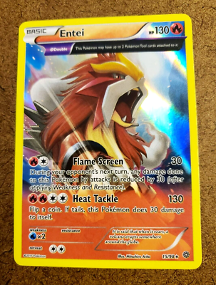 TCG POKEMON Basic ENTEI (15) XY Ancient Origins (AOR) HOLOFOIL