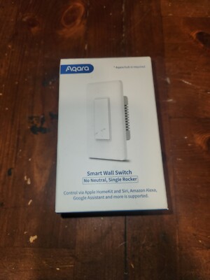 AQARA SMART WALL SWITCH NO NEUTRAL, SINGLE ROCKER WS-USC-01