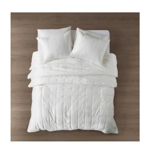 Beautyrest Polyester Charmeuse Ivory Full Queen Quilt Mini Set - Image 3 of 4