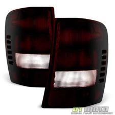 For 1999-2004 Jeep Grand Cherokee Red Smoke Tail Lights Brake Lamps Left+Right