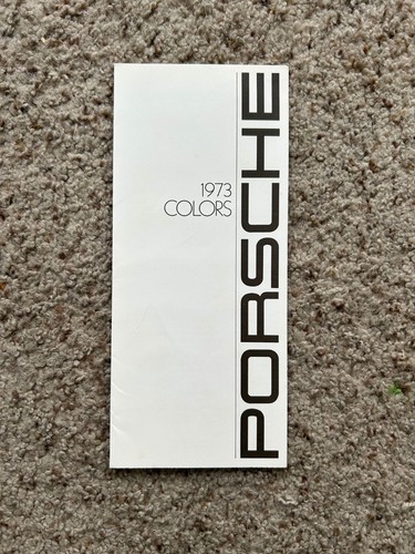 1973 porsche color salmples folder for dealership.