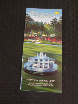 1989 Augusta Masters Television Viewers Spectator Guide Nick Faldo