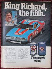 1974 STP Oil Treatment and Filter Print Ad ~ King RICHARD PETTY Daytona 500 Race