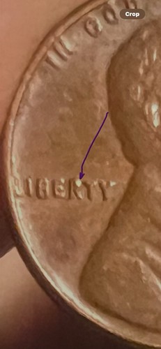 1962D Error Penny ,Filled R In Word, Liberty Die Chip, Extra fine - Picture 2 of 5