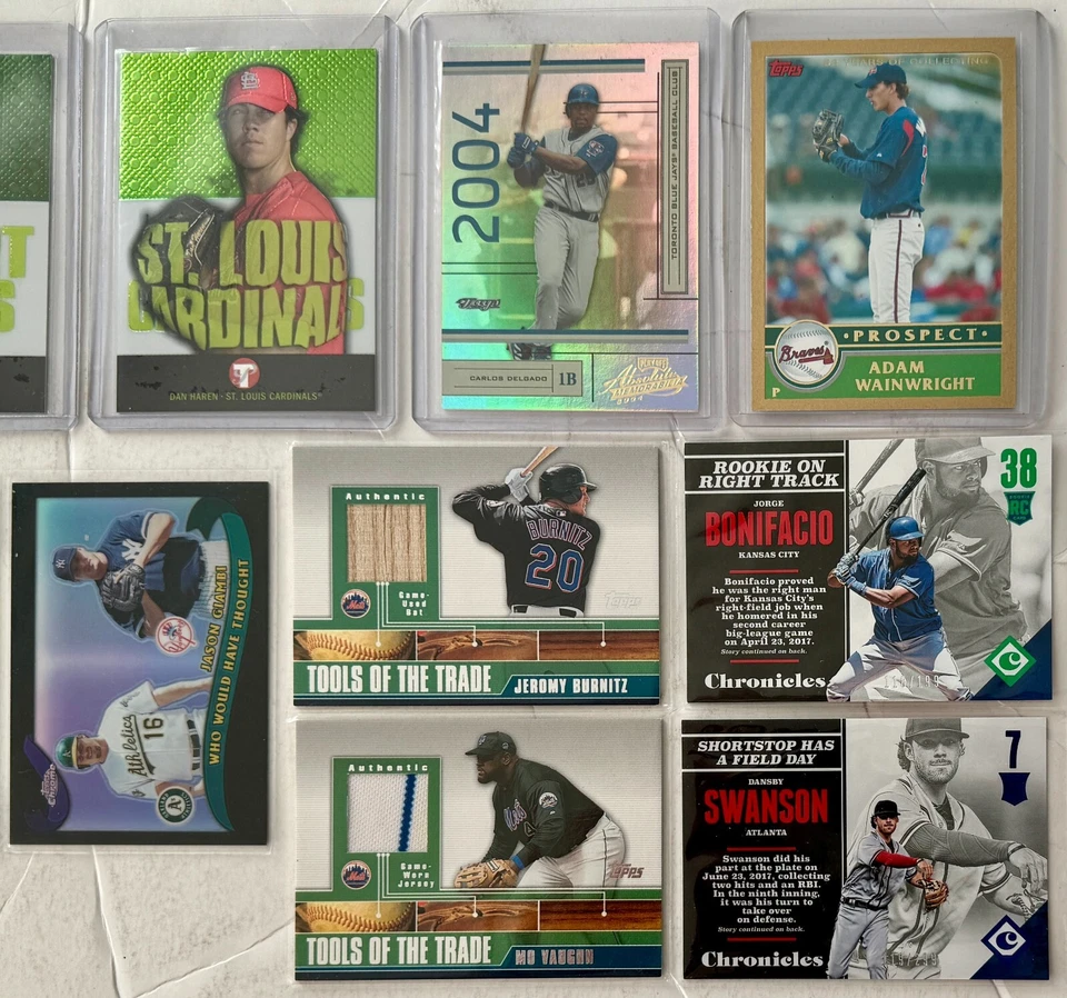 Topps Baseball Cards Mixed Lot of 16 Rookie, Refractor, Serial#, Auto, Game Used - Image 3 of 4