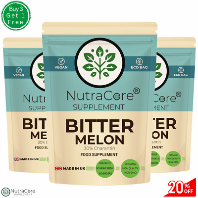 Bittermelonenextrakt Kapseln 6000mg (30% Charantin) - Blut & Cholesterin Unterstützung