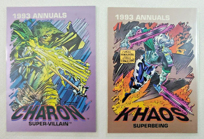 1993 Annuals Charon Super-Villain #6 and Khaos Superbeing #9