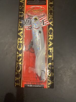 Lucky Craft GUNFISH 95 Length 4  Weight 3/8 oz White Knight