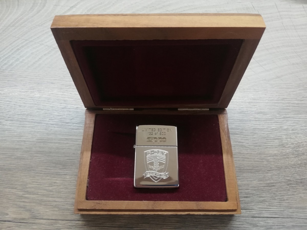 Vtg Rare Zippo-D-Day Normandy- 50 Years 1944-1994 Box