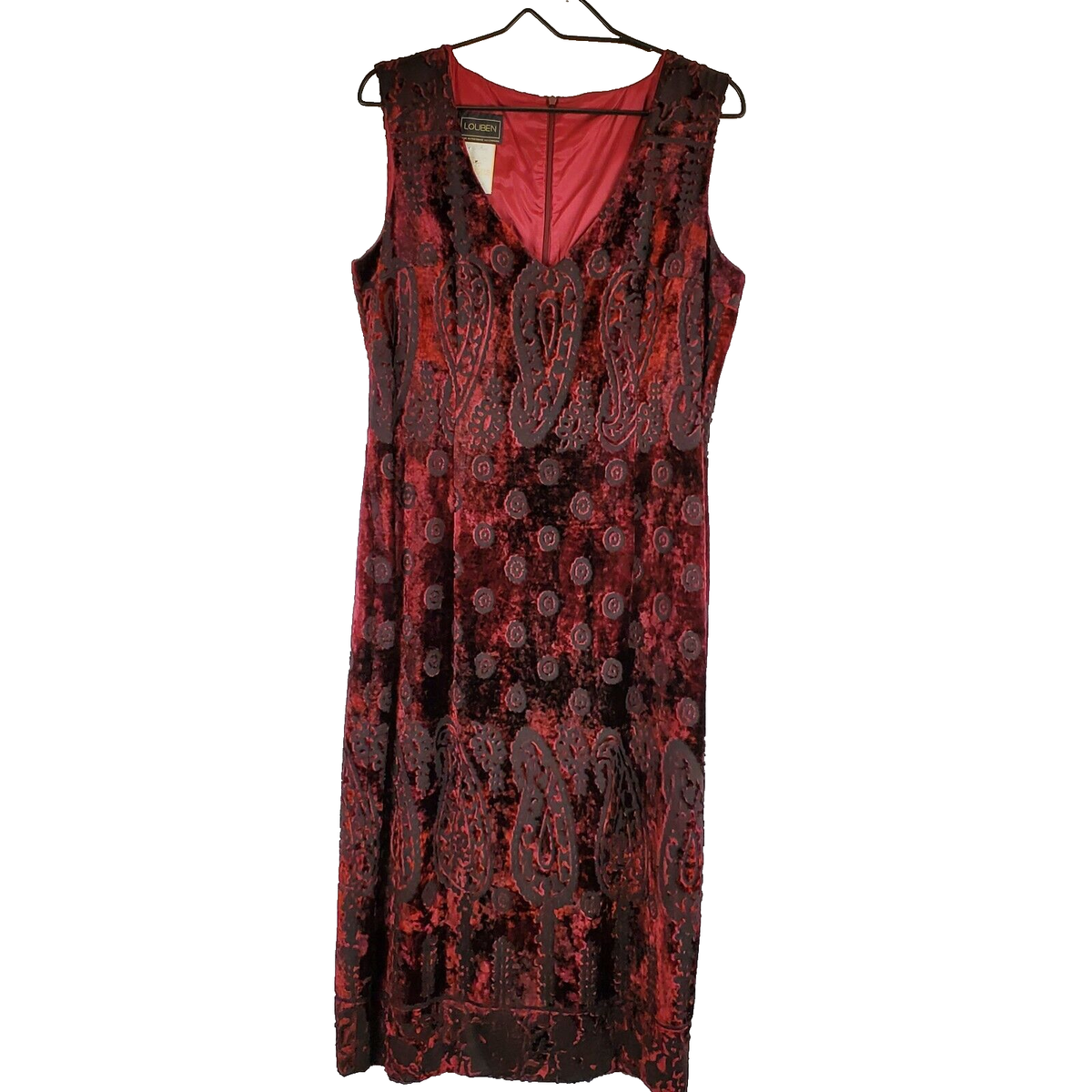 Louben Canada Sleeveless Burgundy Wine Jacquard Shift Dress Women's Size 10 | eBay Louben Canada Sleeveless Burgundy Wine Jacquard Shift Dress Women's Size 10 | eBay