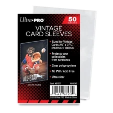 Ultra Pro Vintage Card Sleeves 1952-1956 Topps Bowman 1 Pack of 50