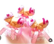 bomboniera nascita Battesimo Bimba Che Dorme Ciuccio Cicogna Segnaposto Angelo