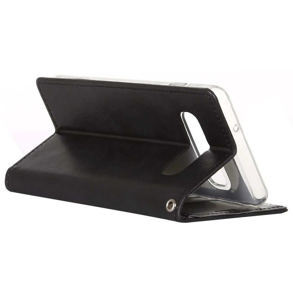 Samsung Galaxy Note 9 Slim Leather Wallet Case BLUE MOON FLIP Mercury Goospery - Image 3 of 4