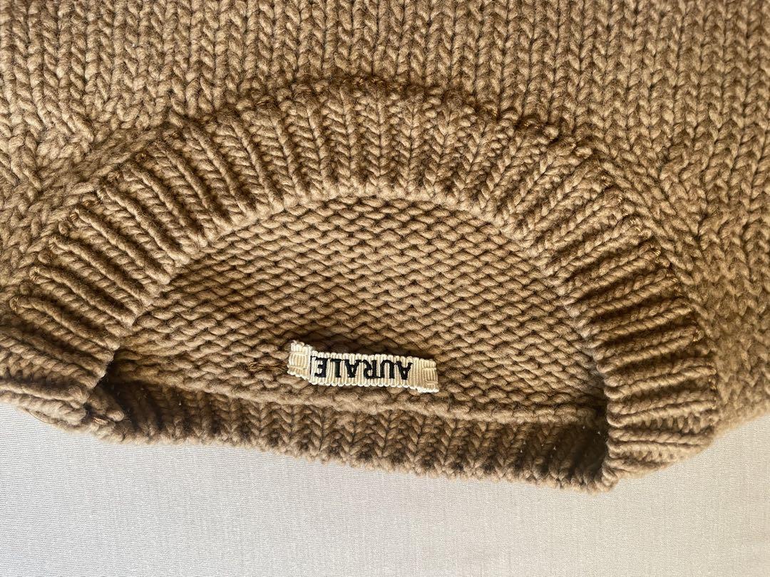 AURALEE Wool Felt Yarn Knit Pullover Beige 4 Used JAPAN | eBay AURALEE Wool Felt Yarn Knit Pullover Beige 4 Used JAPAN | eBay