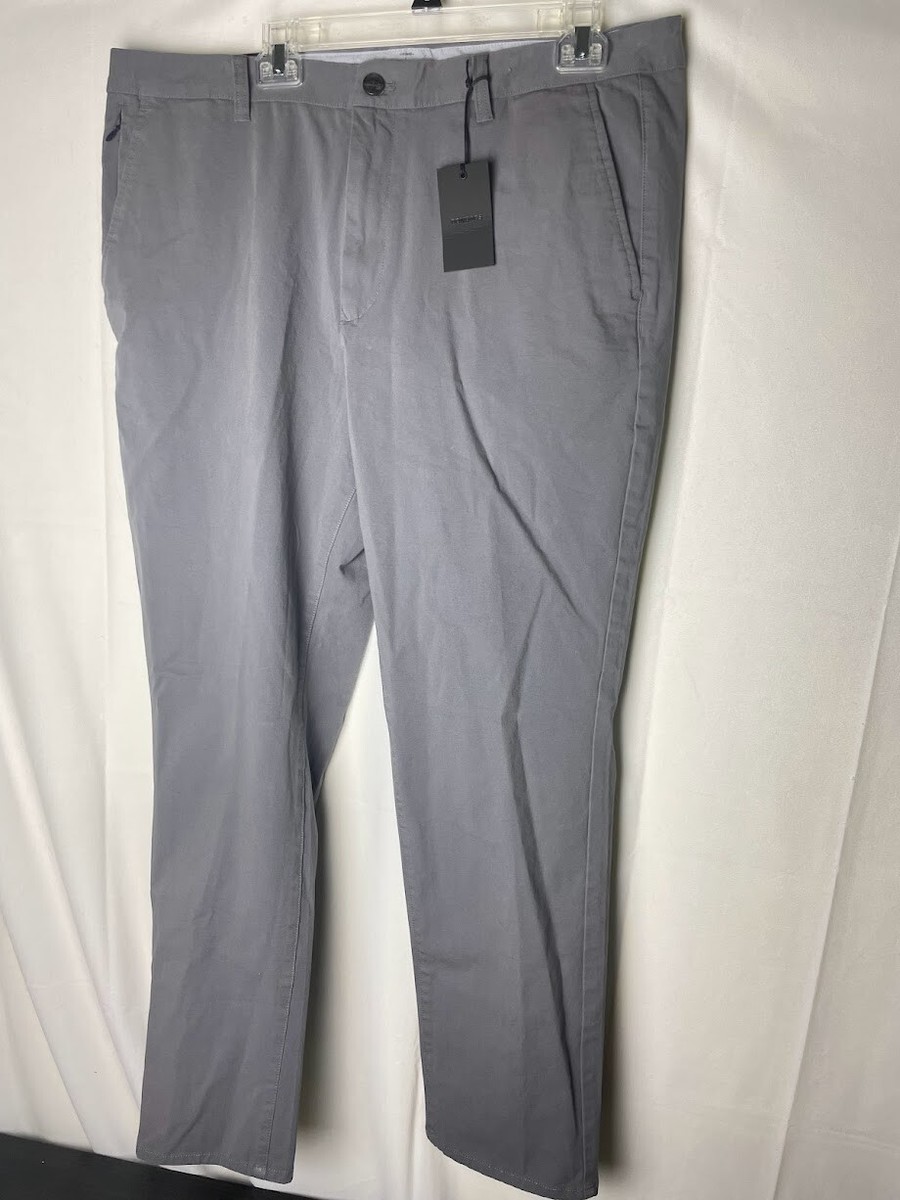 Bonobos Men's Gray Graphite Cotton Flat Front Pants Size 38x30 Slim Brand  New | eBay