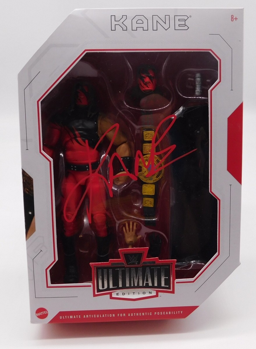 Kane Signed WWE Ultimate Edition Mattel Wrestling Action Figure