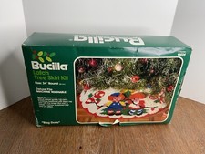 Bucilla Vintage Christmas Latch Tree Skirt Kit Rag Dolls 13034 New 34  Round