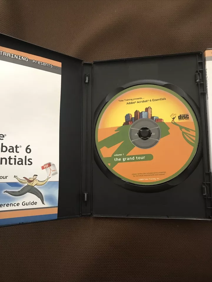 Adobe Acrobat 6 Essentials Volume 1-3 CD Total Training 2003 W/ Ted Padova RARE! - Image 2 of 4