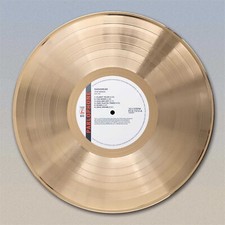 Radiohead "The Bends" Gold LP Record wall art
