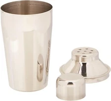 Winco 3-Piece Cocktail Shaker Set, 10-Ounce,Stainless Steel,Medium
