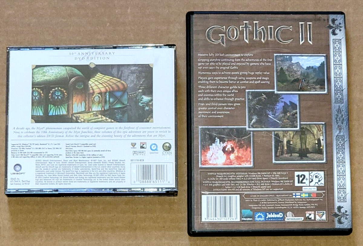Lot of 10) Windows PC-DVD & PC-CD Computer Games Adventure
