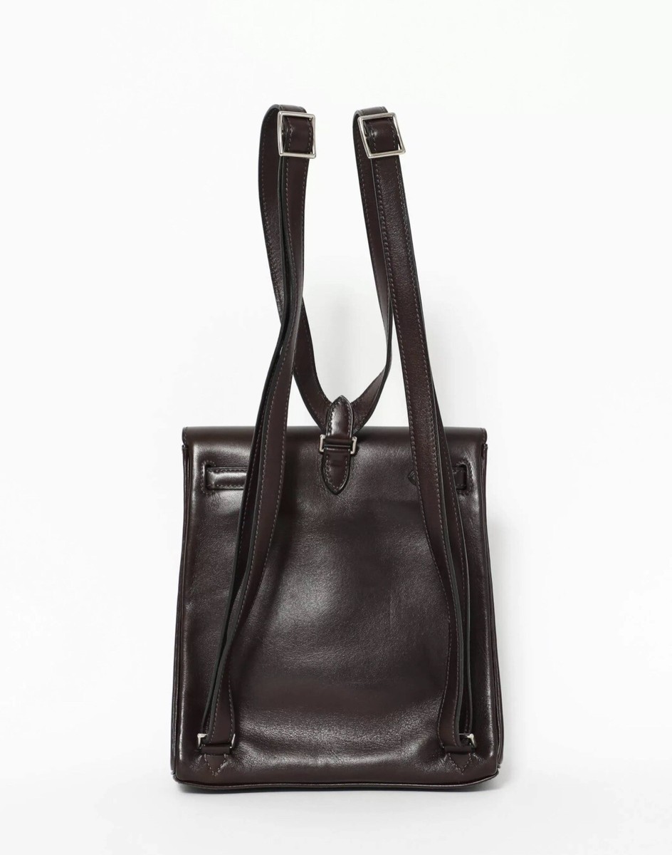 AUTHENTIC HERMES Kelly Ado PM Backpack Brown RARE | eBay display picture 1