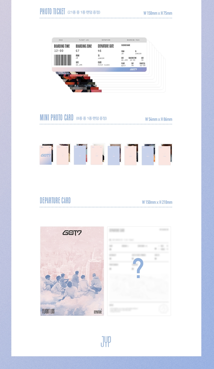 【GOT7】FLIGHT LOG DEPARTUREサイン入り GOT7 Flight Log: Departure FLY Autographed Signed Album