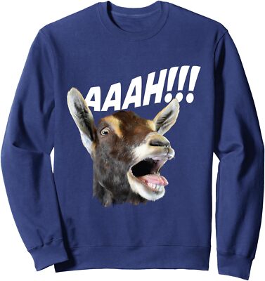 Aaah Goat Whisperer Rancher Farm Animal Farmer Unisex Crewneck Sweatshirt