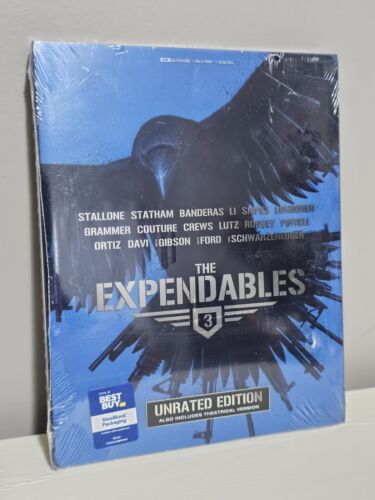 The Expendables 3 Best Buy 4K UHD Steelbook + Blu-ray + Digital Box Shipping - Picture 1 of 6