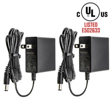 Kastar 2-Pack AC100-240V DC 12V 1A 5.5 x 2.1MM Wall Charger Power Supply Adapter