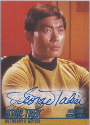 Star Trek Original Serie Staffel 1 - A4 George Takei ''Lt. Sulu'' Autogrammkarte