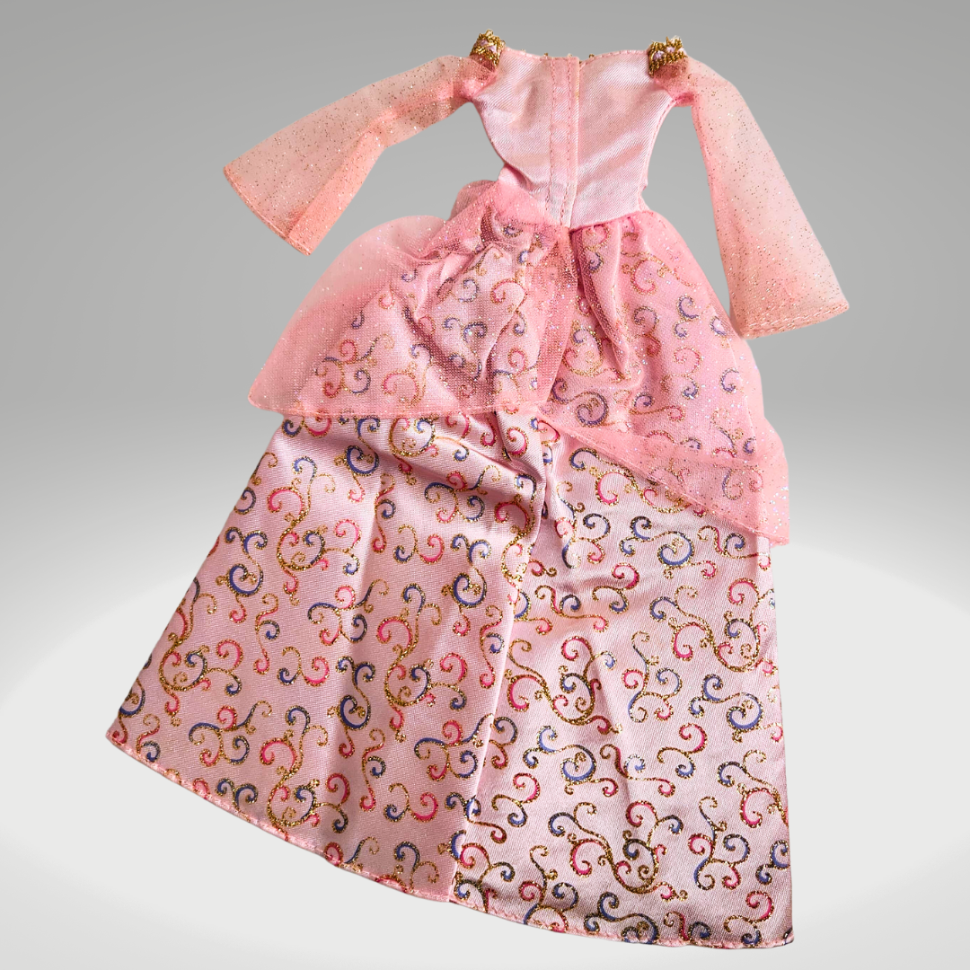 Vintage 2003 Barbie Doll Princess Palace Playset Dress Gown