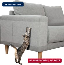 Double-Sided Cat Scratch Deterrent Tape - 10 Easy-Cut Sheets for Furniture