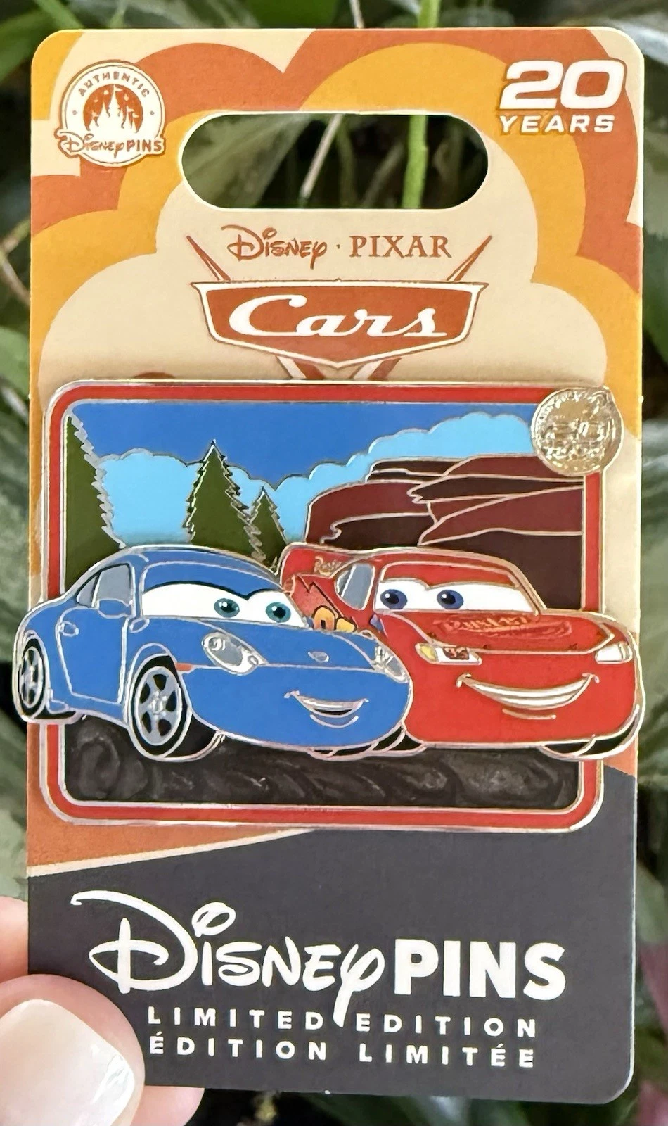 2026 Disney Parks - Cars Lightning McQueen & Sally 20th Anniversary LE Pin