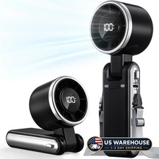 Portable Handheld Turbo Fan - 5 Gear High Speed 4000mAh Rechargeable Mini Person