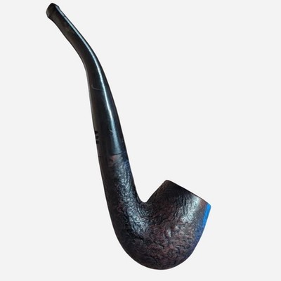 Vintage Comoy s London Rusticated Bent Briar Pfeife - 3-teilig C Logo ca. 1950er-70er
