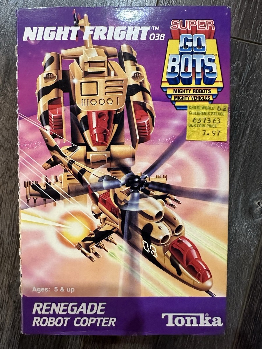 Tonka Bandai Vintage Super GOBOTS Machine Robo NIGHT FRIGHT 038