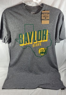 Rivalry Threads 91 Men's Texas Baylor Bears T-Shirt - Gray - Size Medium (38/40)