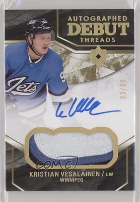 2018 Upper Deck Ultimate Collection 93/99 Kristian Vesalainen Rookie Auto RC um0