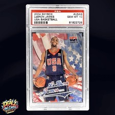 2004 Skybox LeBron James USA Olympic Basketball Team Rookie Card PSA 10 GEM MINT