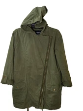 BNCI Blanc Noir Green Army Hooded Urban Grunge Jacket Unisex Size XS