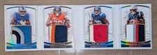 SAQUON BARKLEY SONY MICHEL 2018 NATIONAL TREASURES RC QUAD JERSEY Booklet 22/25