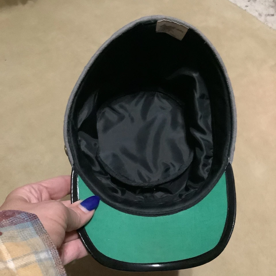 Civil War Confederate Rebel Soldier Wool Costume Hat South Calvary Gray - Image 3 of 4