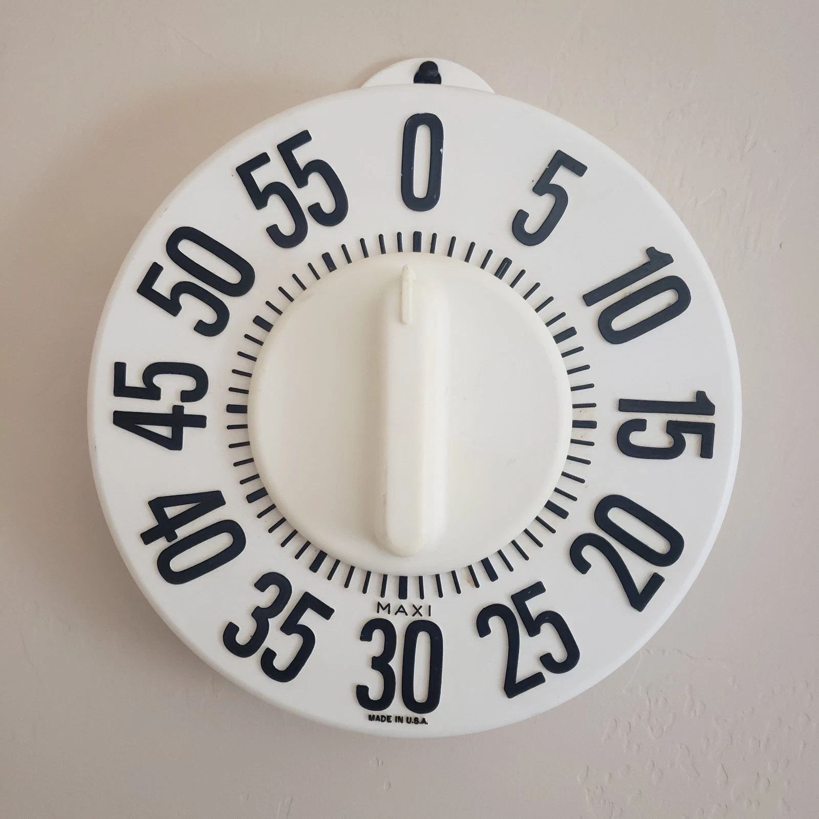 VTG Jumbo Retro USA Wall 8" Maxi-Aids Alarm Timer Up To 60 Minutes. Tested